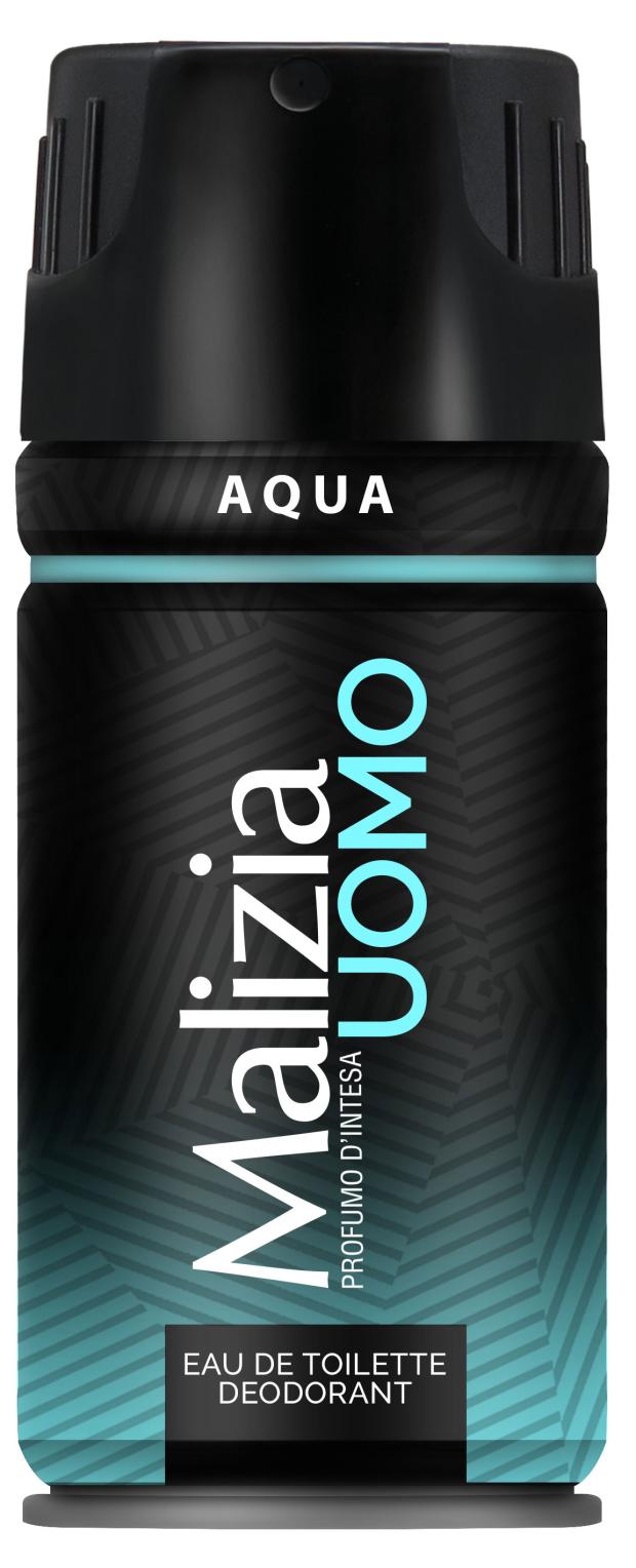 Дезодорант спрей Malizia Aqua Uomo, 150 мл дезодорант аэрозольной malizia sport energy uomo 150 мл