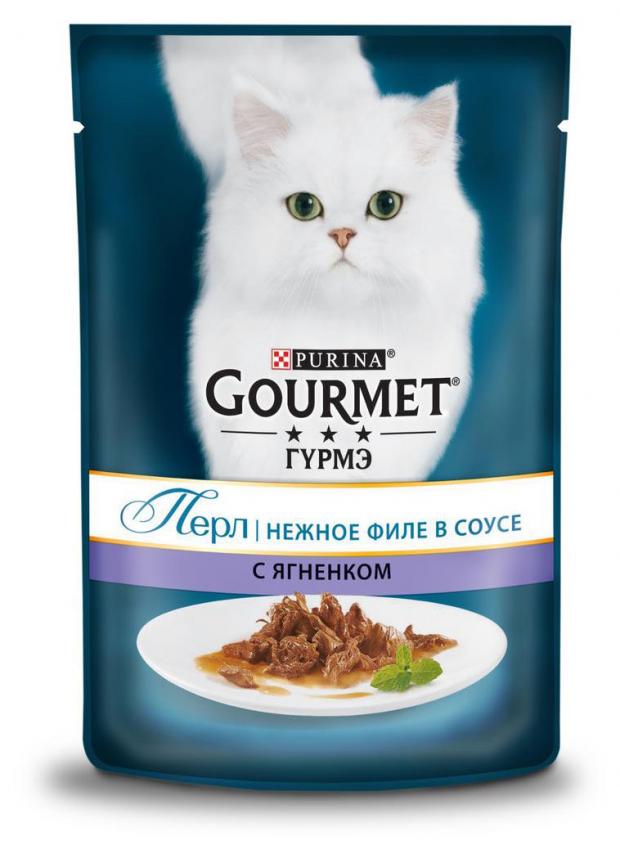 

Корм для кошек Gourmet Perle Нежное филе с ягненком в соусе, 85 г