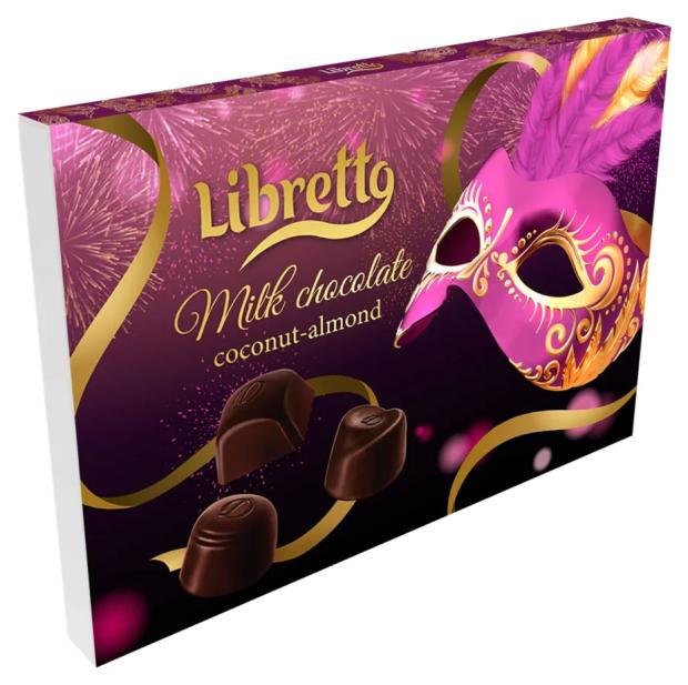 

Конфеты Libretto Маска сиреневая кокос-миндаль, 150 г