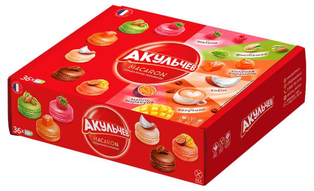 

Пирожное Акульчев Macaron микс, 432 г