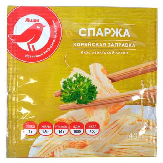 Заправка корейская АШАН Красная птица спаржа, 40 г