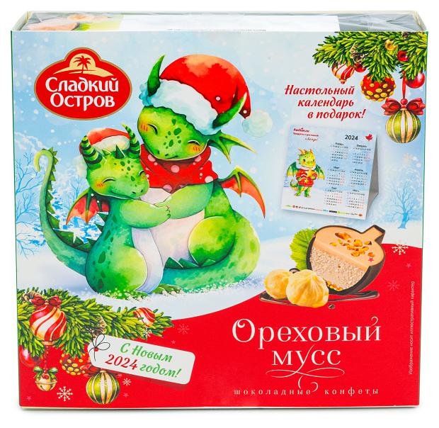 

Конфеты Сладкий остров ореховый мусс с подарочным календарем, 104 г