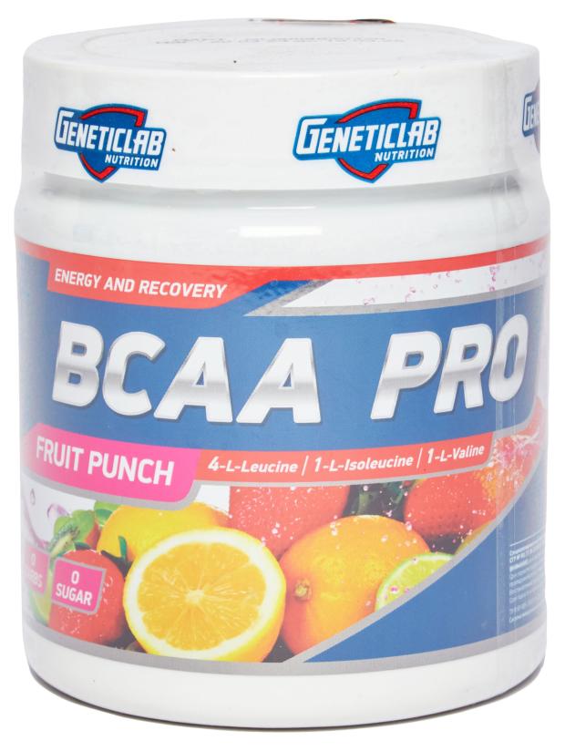 Комплекс аминокислотный Geneticlab BCAA PRO Фруктовый пунш, 250 г комплекс аминокислотный geneticlab bcaa pro фруктовый пунш 250 г