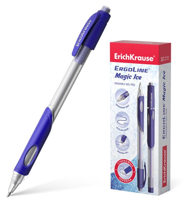 

Ручка гелевая сo стираемыми чернилами ErichKrause ErgoLine Magic Ice Stick 0.5, синяя, 1 шт