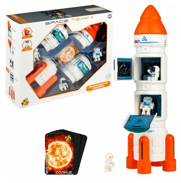 цена Игрушка интерактивная 1TOY Космический корабль Space Team II