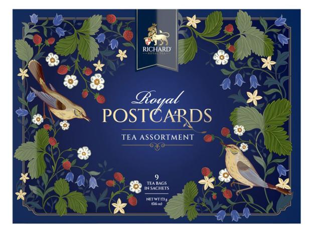 

Чайный набор RICHARD Royal Postcards Tea Assortment Ассорти, 9 сашетов