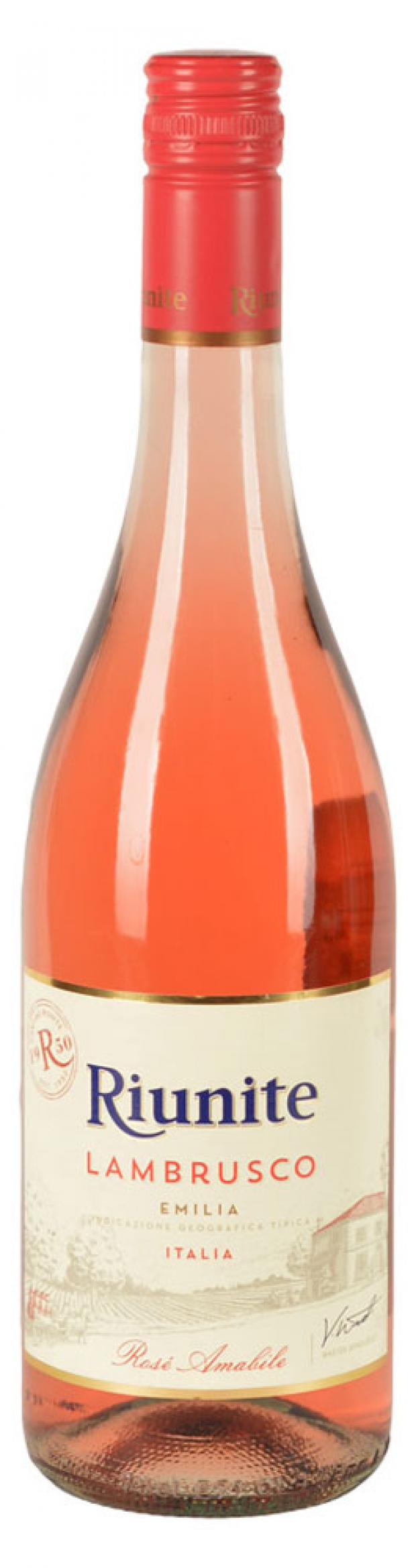 Игристое вино Riunite Lambrusco Rose розовое полусладкое Италия, 0,75 л игристое вино riunite d oro белое полусладкое италия 0 75 л