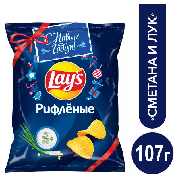 

Чипсы картофельные Lay's Сметана-Лук, 107 г