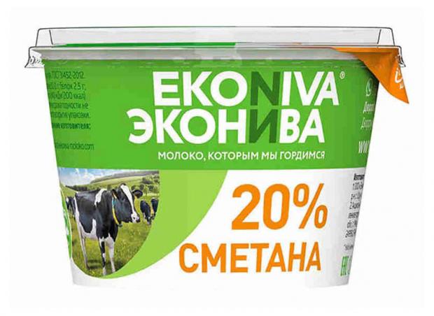 

Сметана «ЭкоНива» 20%, 200 г