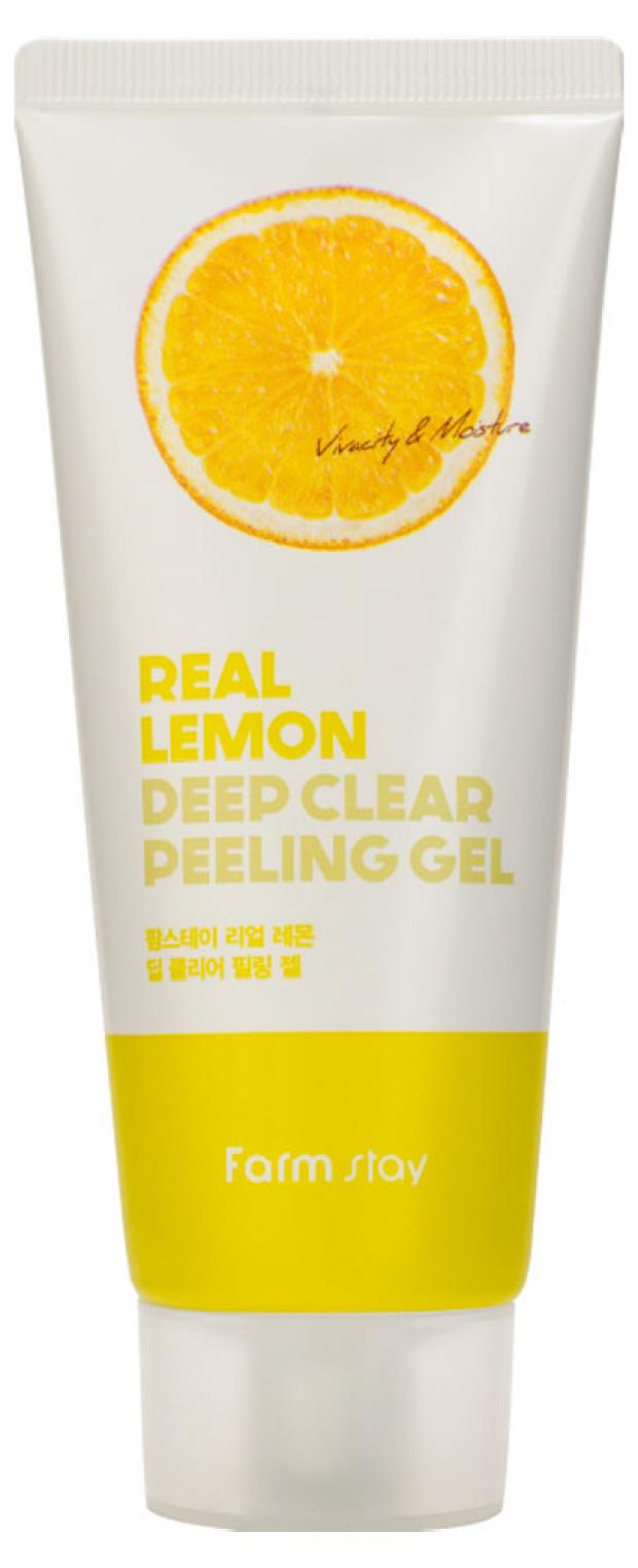 Скраб-гель для лица FarmStay с экстрактом лимона отшелушивающий, 100 мл