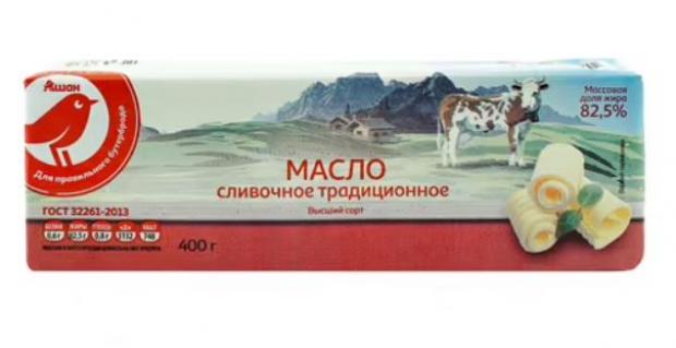 

Масло сливочное АШАН 82,5%, 380 г