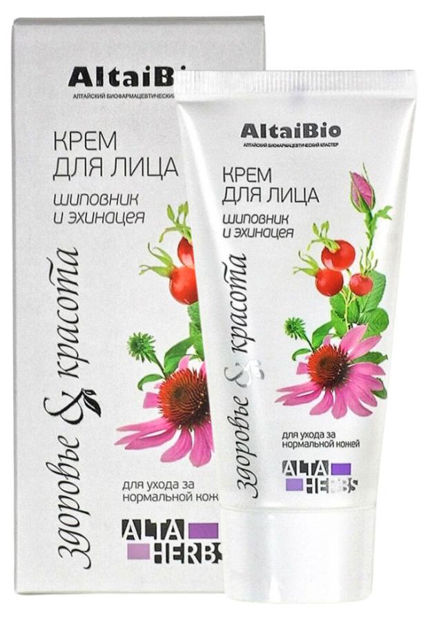 

Крем для лица AltaiBio Шиповник и эхинацея для нормальной кожи, 50 мл
