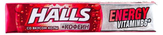 леденцы halls со вкусом колы кофеин 25 г Леденцы Halls со вкусом колы + кофеин, 25 г