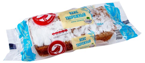 десерт творожный ашан красная птица с клубникой 4% бзмж 130 г Кекс АШАН Красная птица творожный, 350 г