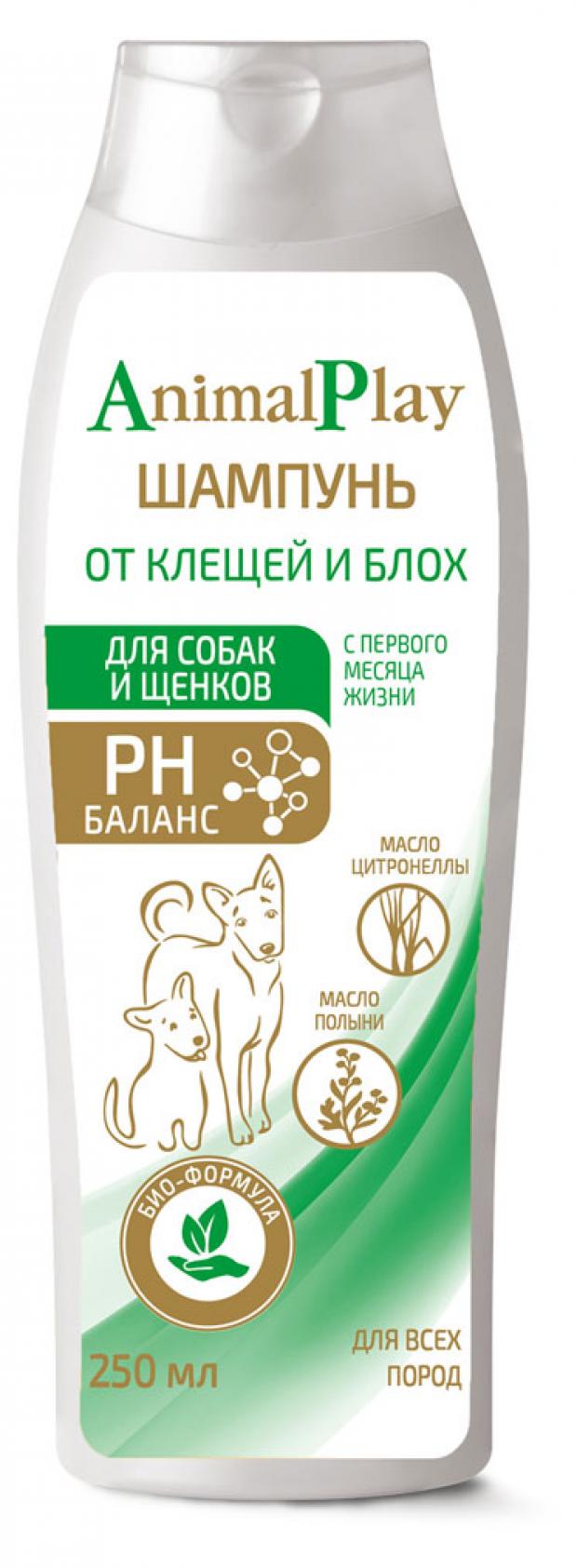 Шампунь для собак Animal Play от блох, 250 мл