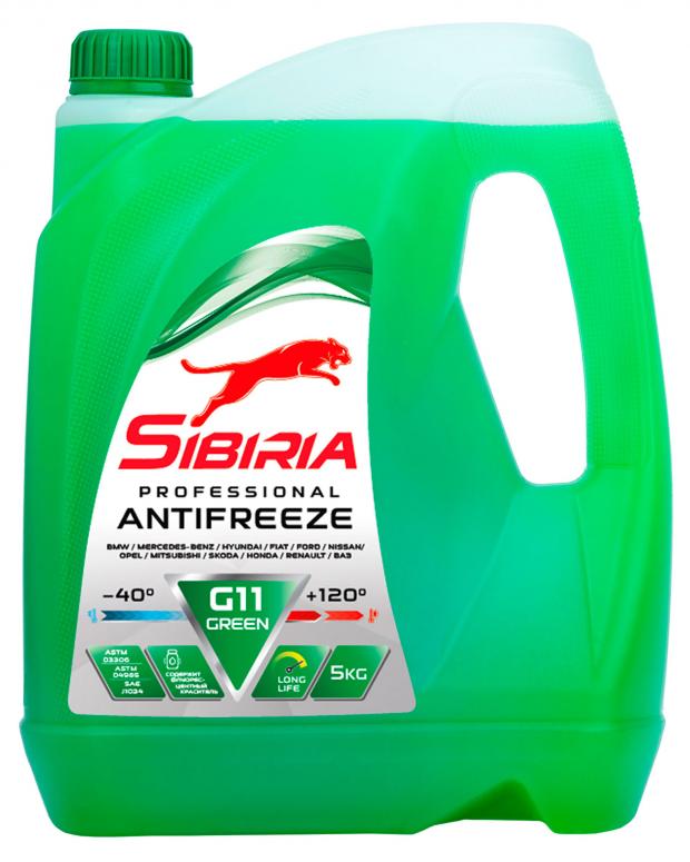 

Антифриз Sibiria G-11 зеленый, 5 кг