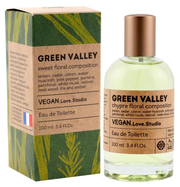 Туалетная вода женская Delta Parfum Vegan Love Studio Green Valley, 100 мл