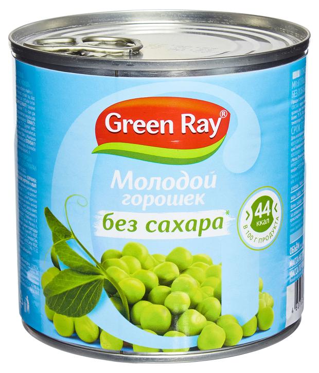 

Горошек зеленый Green Ray без сахара, 425 мл