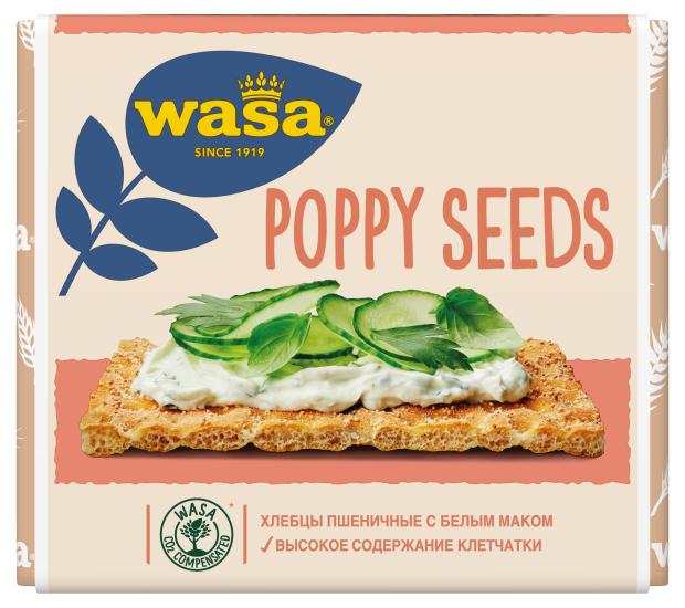 

Хлебцы Wasa пшеничные с посыпкой из белого мака, 240 г