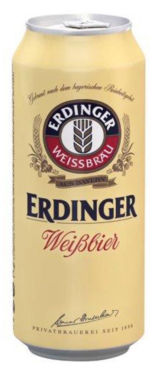 Пиво Erdinger Weissbrau светлое фильтрованное 5,3%, 500 мл