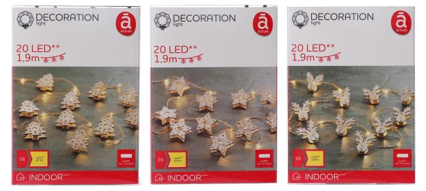 

Электрогирлянда Actuel на батарейках 20 LED, 2 м