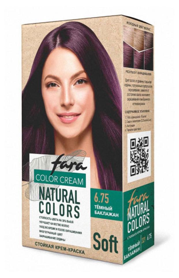 Краска для волос Fara Natural Colors Soft 321 темный баклажан, 117 г