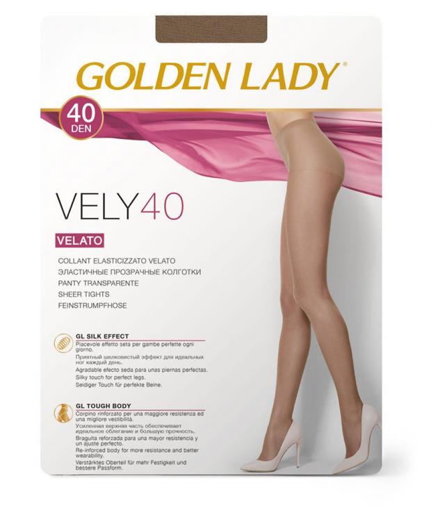 Колготки Golden Lady Vely 40 melon, размер 4