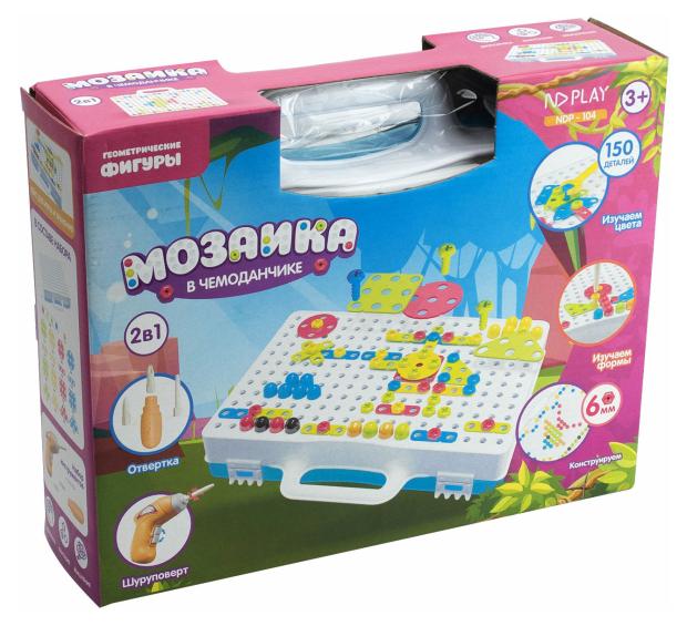 Мозаика ND PLAY Геометрические фигуры 2 в 1