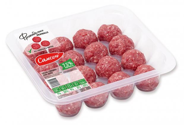 

Фрикадельки из говяжьего фарша «Самсон» охлажденные, 300 г