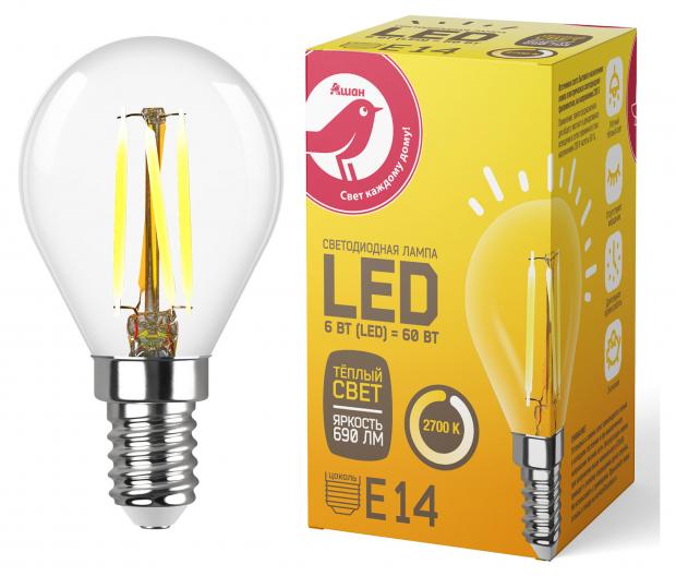 LED-Лампа АШАН Красная птица E14 6-60W