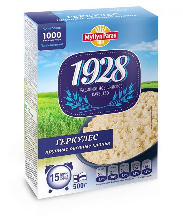 

Геркулес Myllyn Paras 1928 крупные овсяные хлопья, 500 г