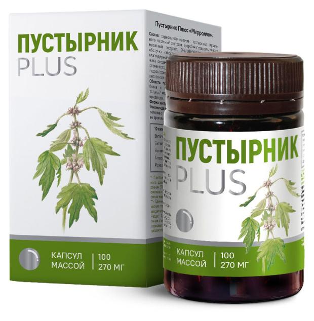

Пустырник Плюс Мирролла 270 мг, 100 капсул
