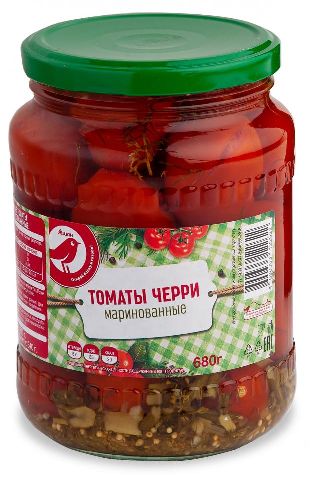 

Томаты черри АШАН маринованные, 680 г