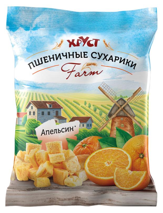 Сухарики пшеничные Хруст Апельсин, 60 г