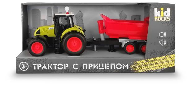 

Игрушка Kid Rocks Трактор с прицепом, 1:16