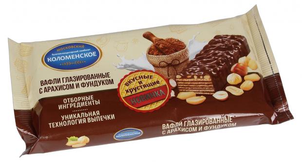 

Вафли «Коломенское» глазированные с арахисом и фундуком, 160 г