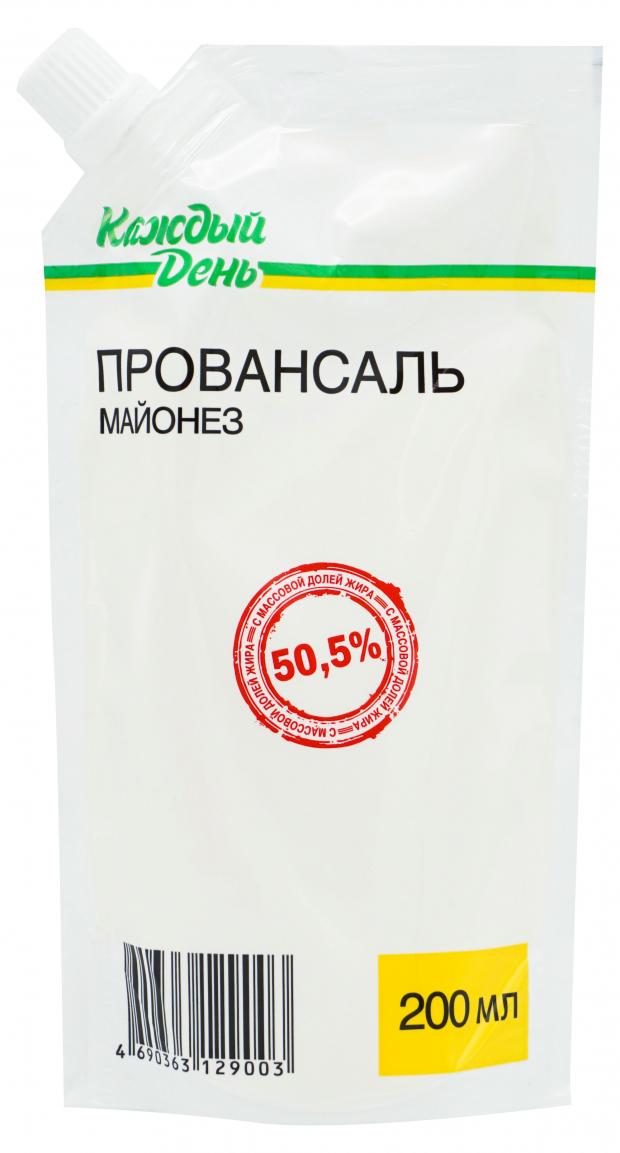 Майонез АШАН Каждый День Провансаль 50,5%, 200 мл майонез ашан каждый день оливковый 50 5% 400 мл