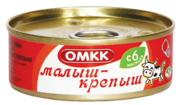 Пюре ОМКК Малыш-крепыш, 100 г