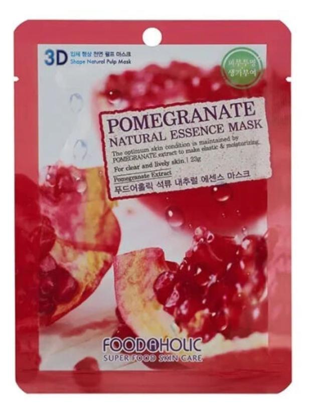 

Маска тканевая для лица FoodaHolic Natural Essence с экстрактом граната, 23 мл