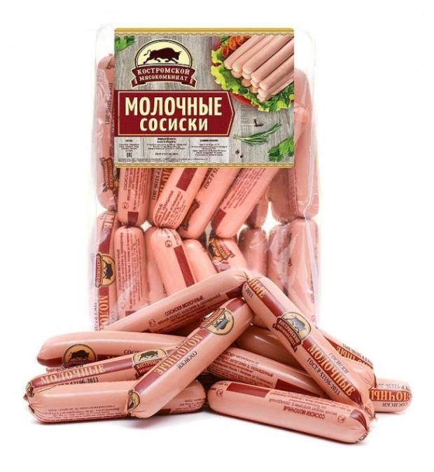Сосиски Костромской мясокомбинат Молочные, 350 г