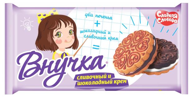 

Печенье сахарное Сладкая слобода Внучка ассорти, 195 г
