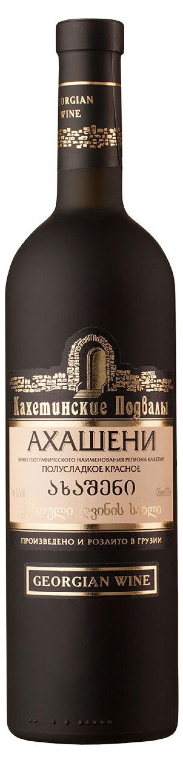 Вино Кахетинские Подвалы Ахашени красное полусладкое Грузия, 0,75 л вино брояница вранац красное полусладкое сербия 0 75 л