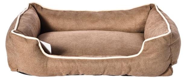 

Лежанка для собак коричневая, 67х50х18 см