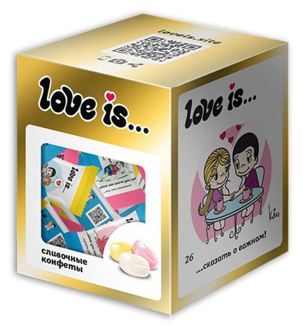 

Конфеты жевательные Love Is ассорти Золото клубника-банан-сливки, 105 г