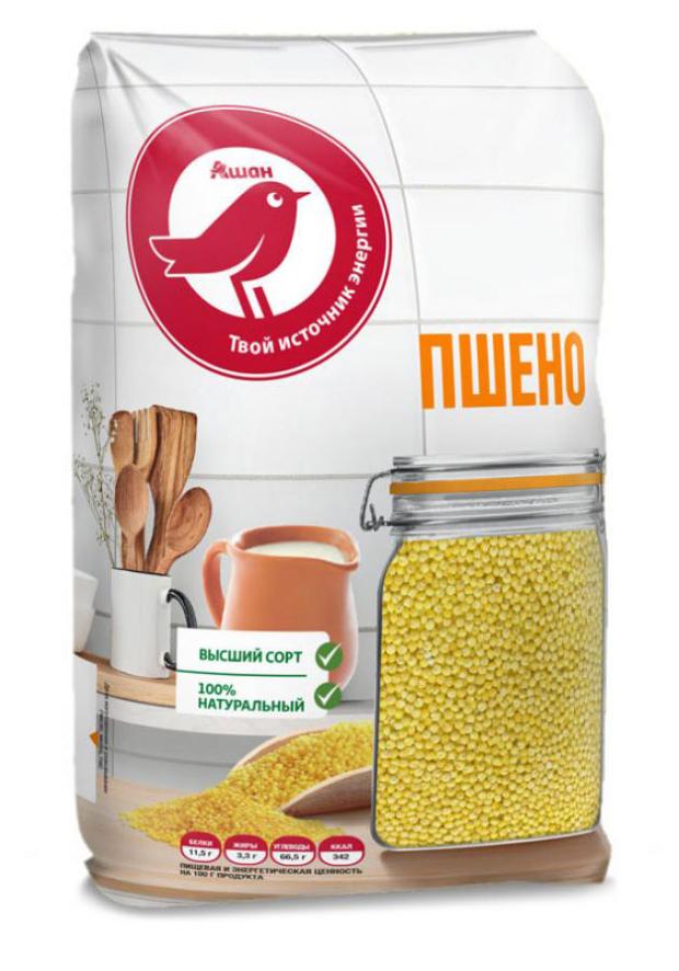 

Пшено АШАН Красная птица шлифованное , 800 г