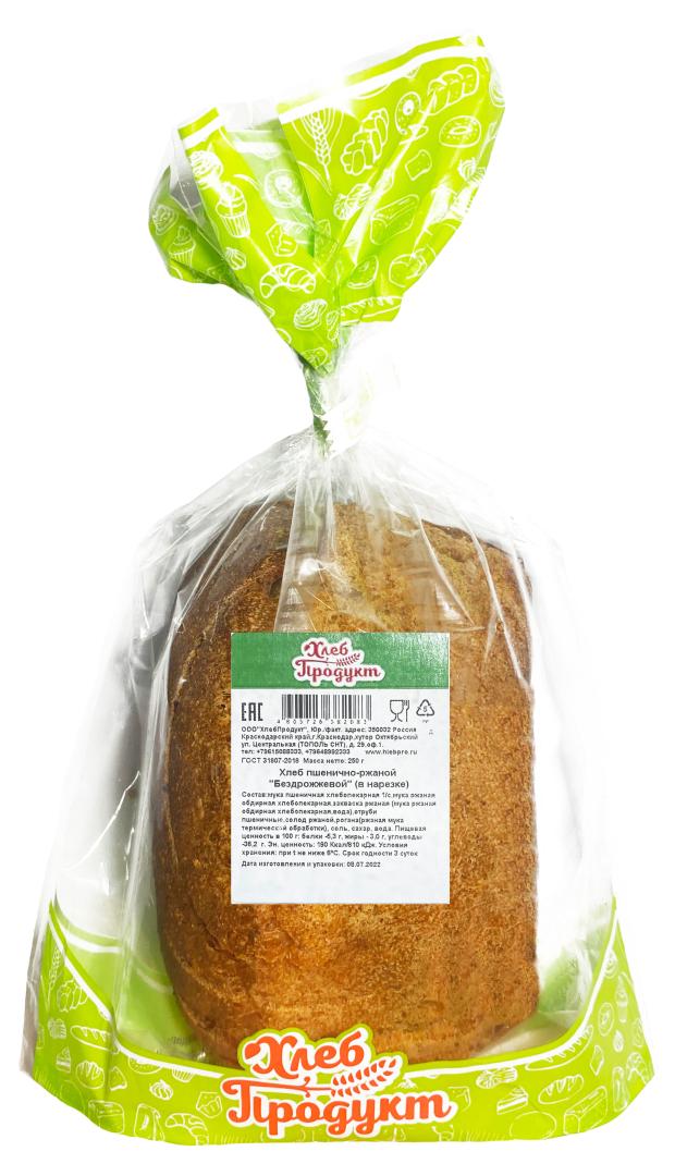 Хлеб Хлебпродукт пшенично-ржаной бездрожжевой, 250 г