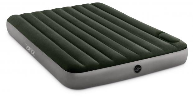 товары для дачи и сада intex матрас кровать со встроенным насосом twin pillow rest bed 191х99х42 см Матрас надувной двуспальный INTEX Queen Downy, 152х203х25 см