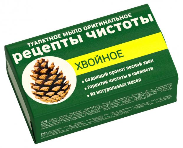 

Туалетное мыло Рецепты Чистоты Оригинальное Хвойное, 180 г