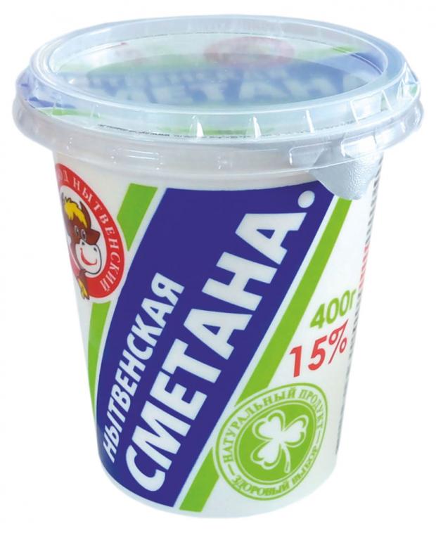 Сметана Маслозавод Нытвенский 15% БЗМЖ, 400 г