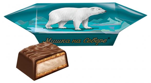 Конфеты шоколадные Фабрика имени Крупской Мишка на Севере, вес